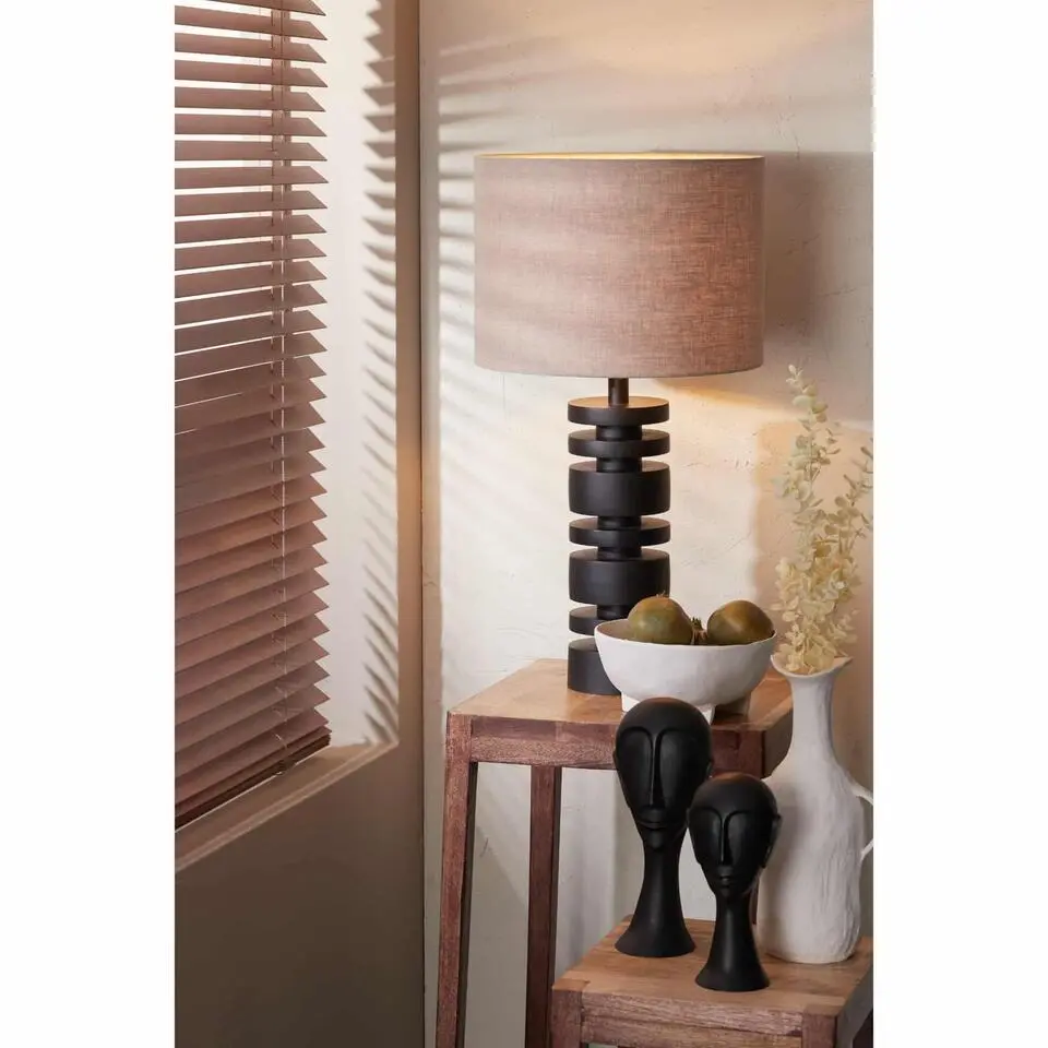 Lampvoet Desley - Zwart - 12.5x12.5x40cm