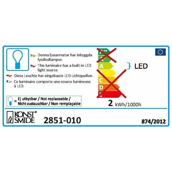 LED-Fensterbild, Kunststoff, HxL: 47 x 29 cm, inkl. Leuchtmittel