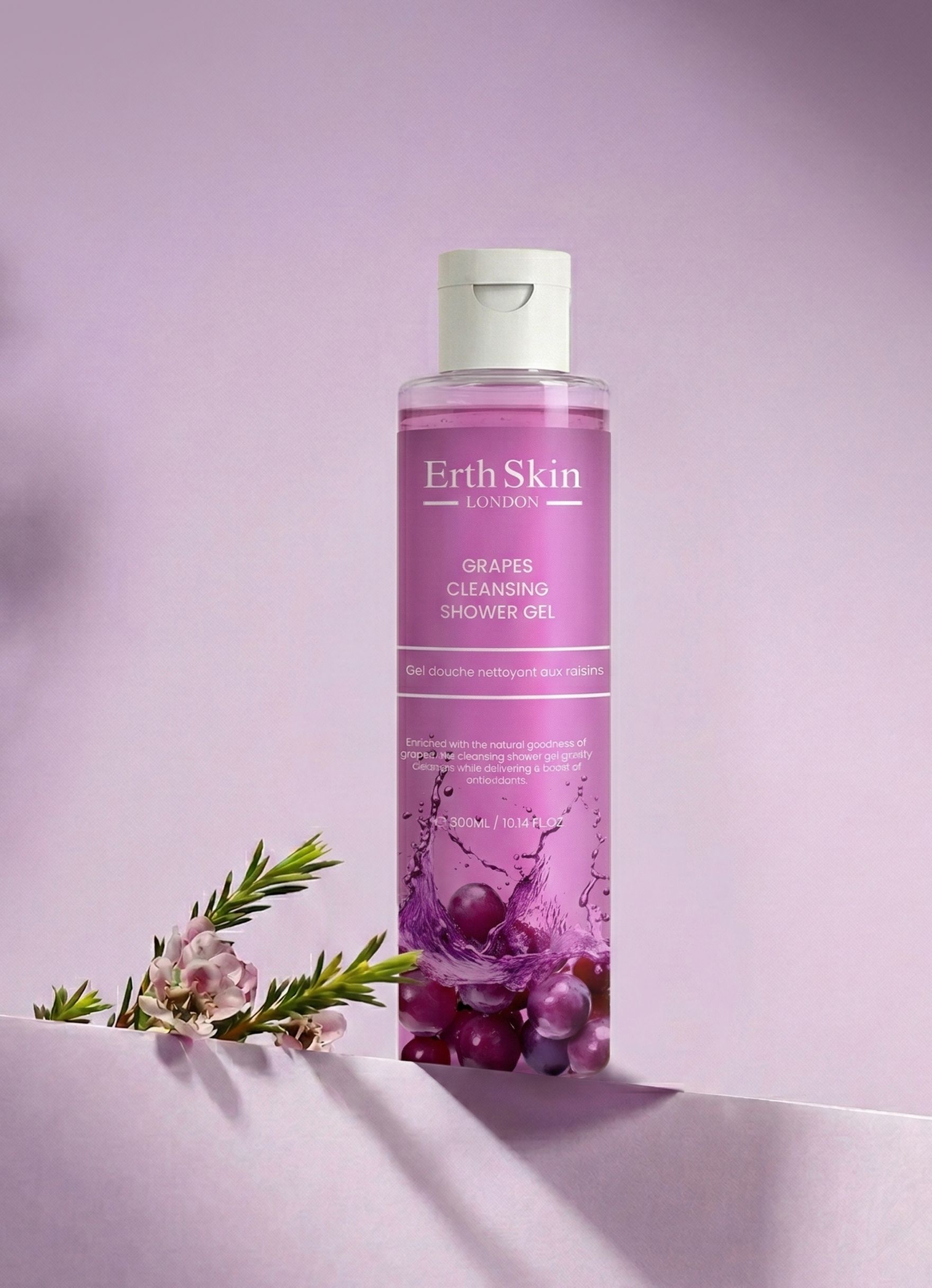 Erth Skin London Grapes Cleaning Shower Gel 300ml
