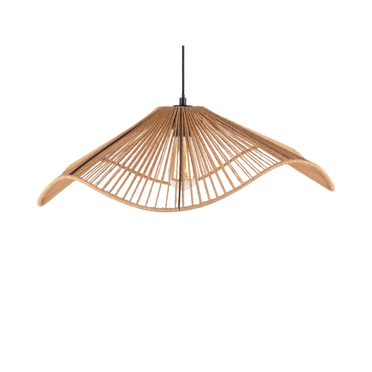 Leitmotiv hanglamp Sombra - naturel - 62x62x19cm