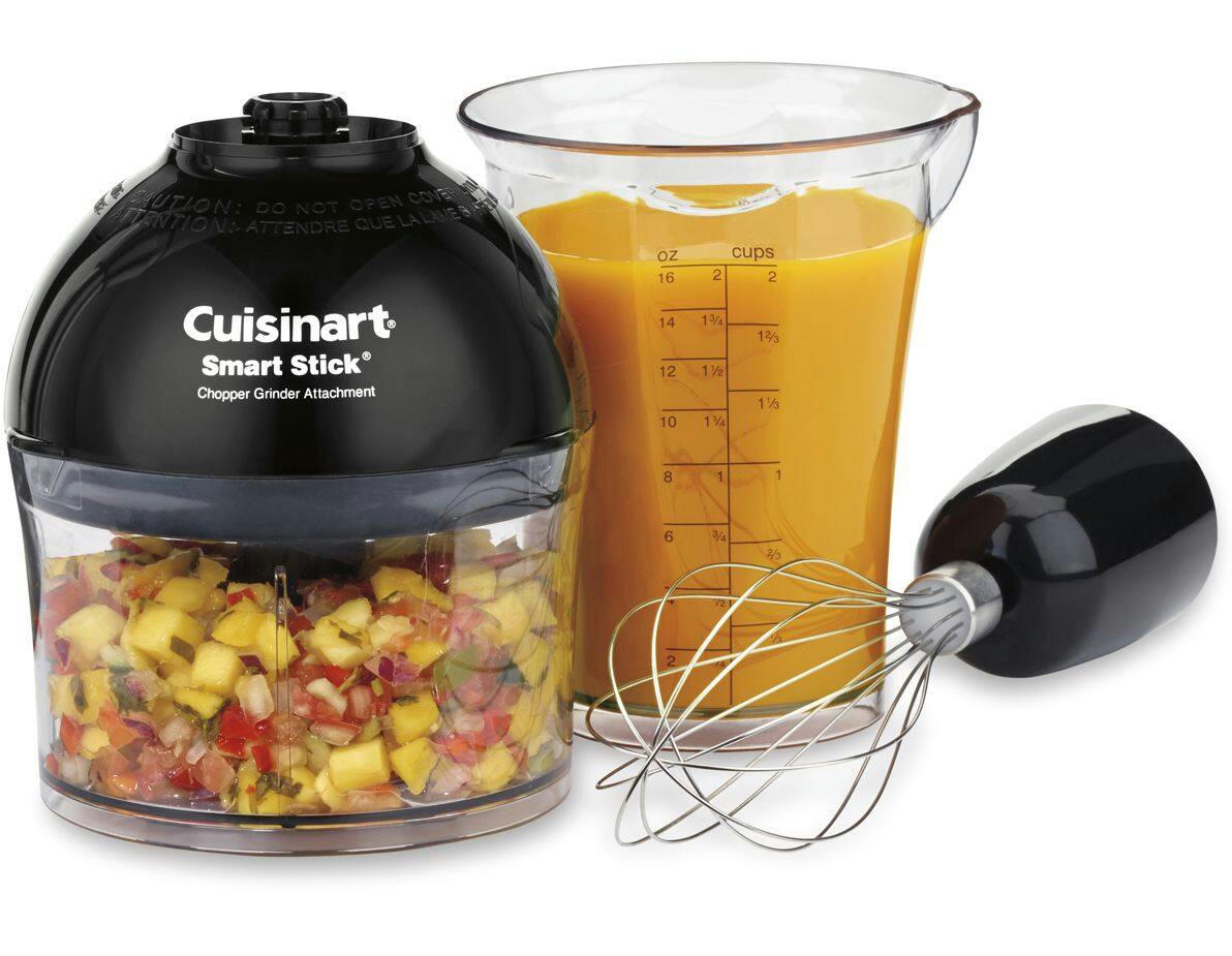Cuisinart® SmartStick® 2-Speed Corded Hand Blender w/ Chopper & Whisk Attachments, Stainless Steel