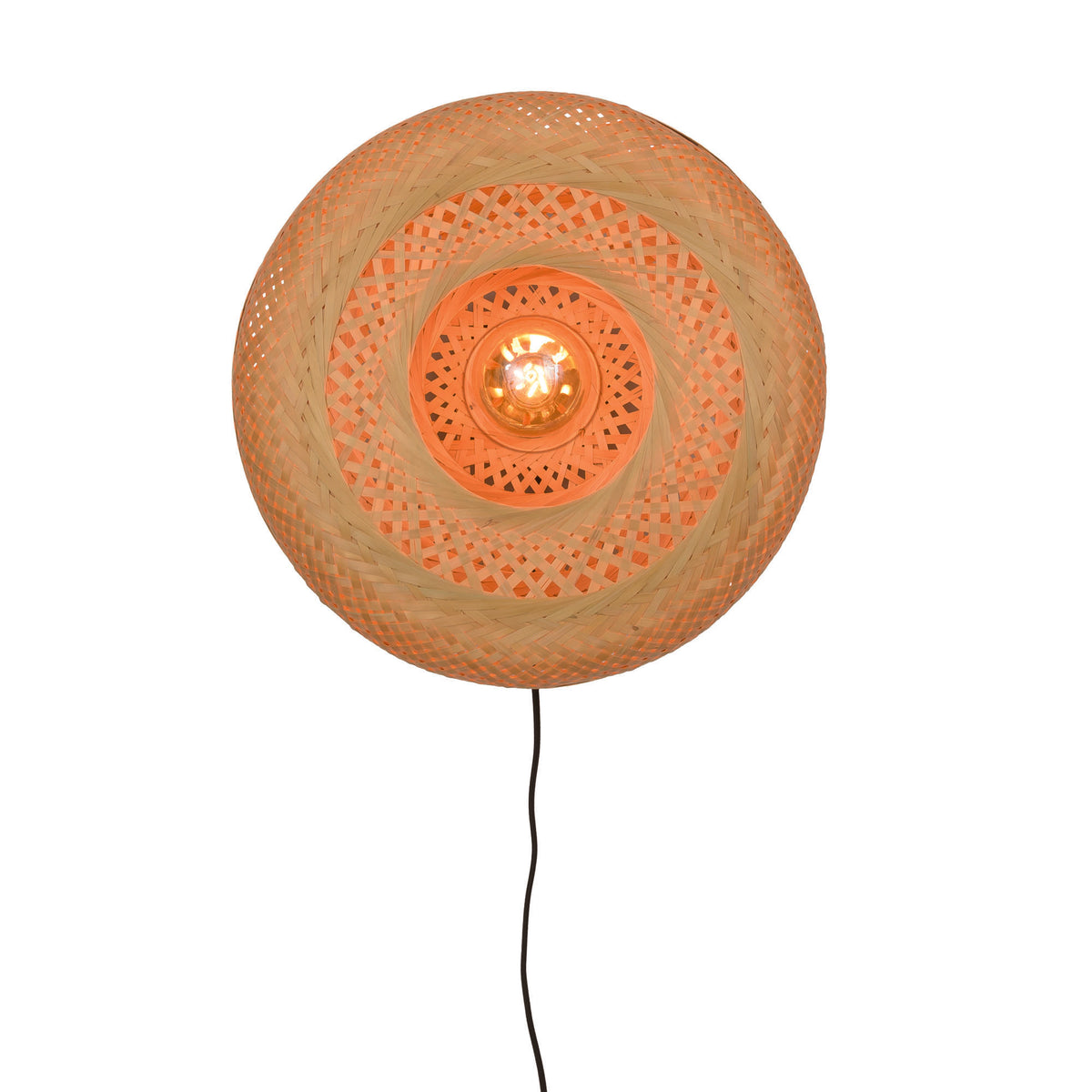 GOOD&MOJO wandlamp Andes - bruin - Ø40cm