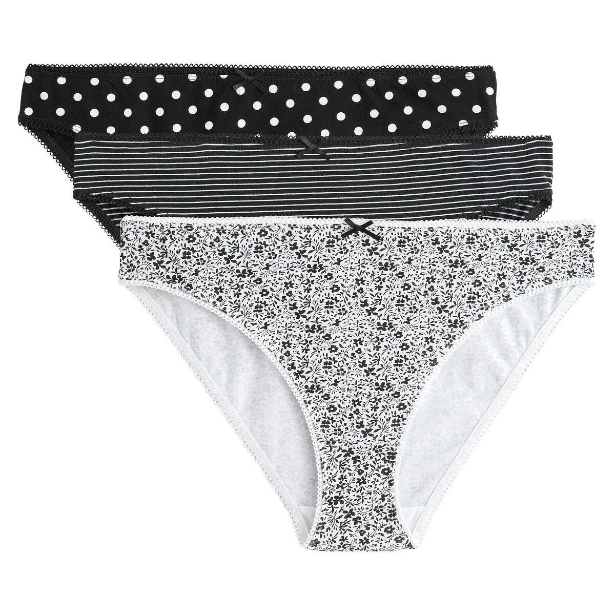 Lot de 3 slips coton