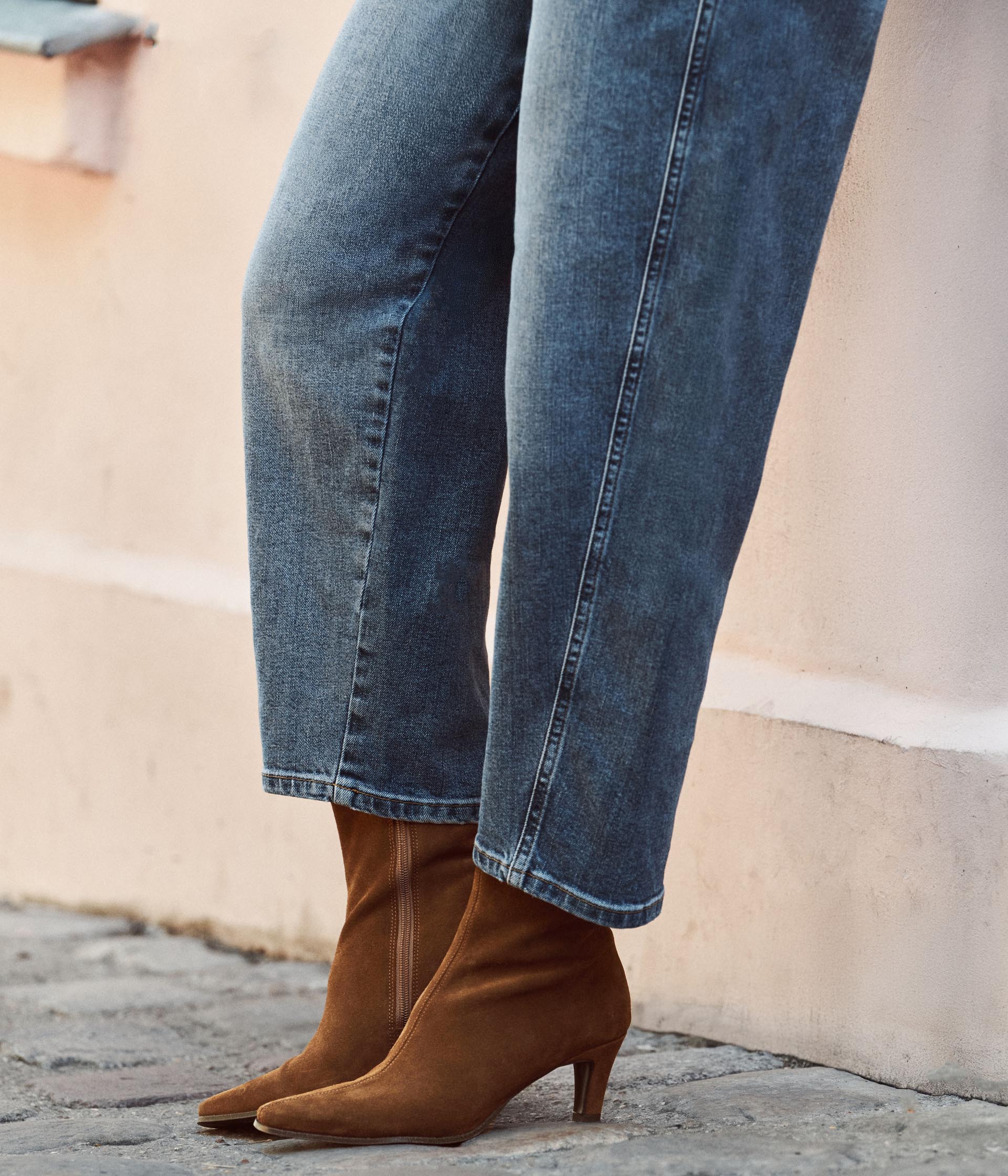 Boots velours camel Hitomi