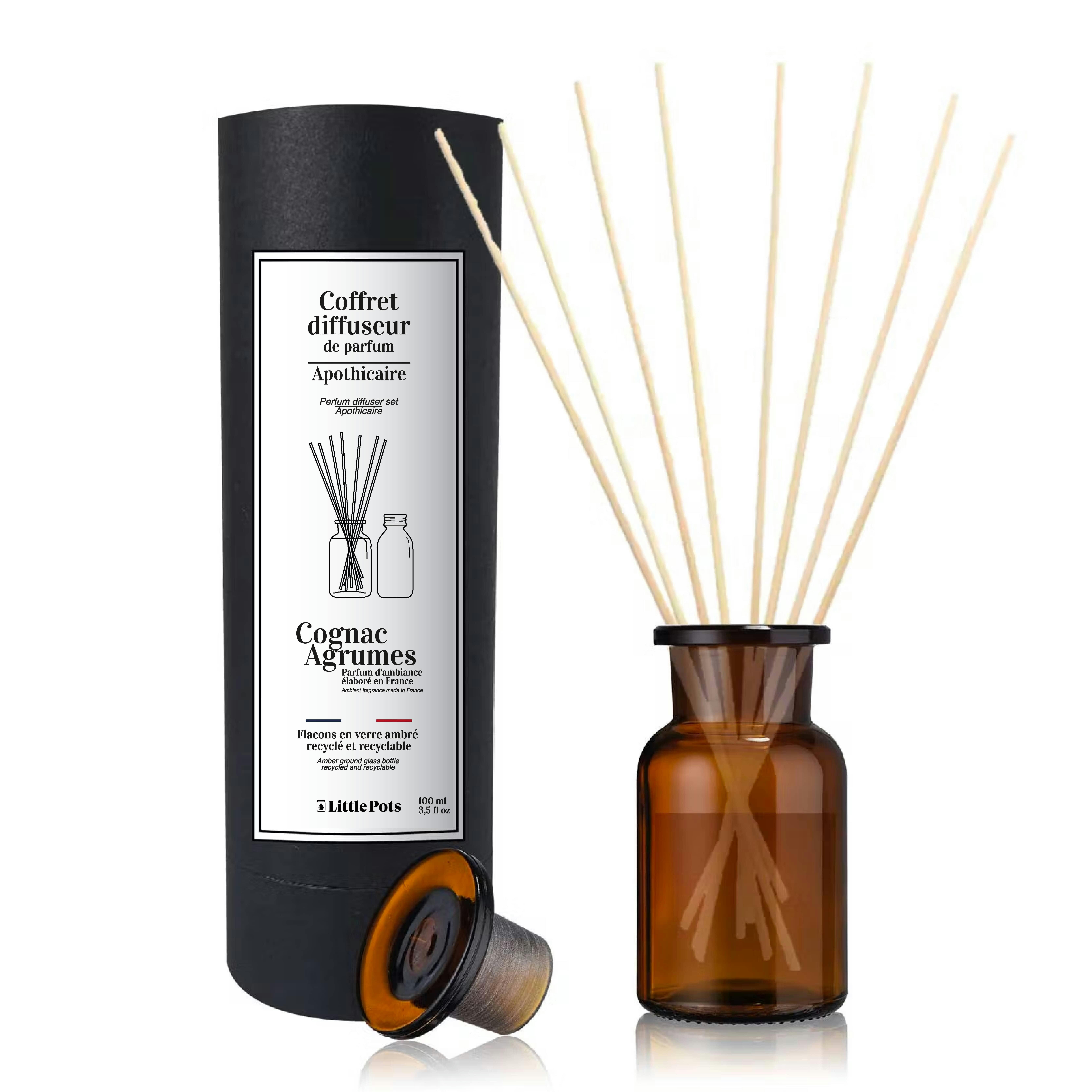 Apothicaire - Diffuseur de parfum en verre ambré 100ml
