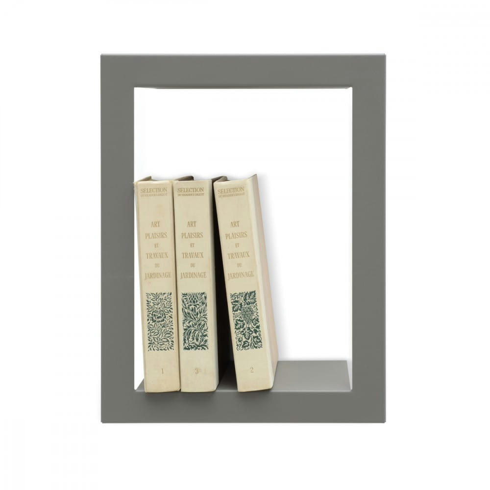 STICK - Etagère design haute gris 36.8x28x13.5cm