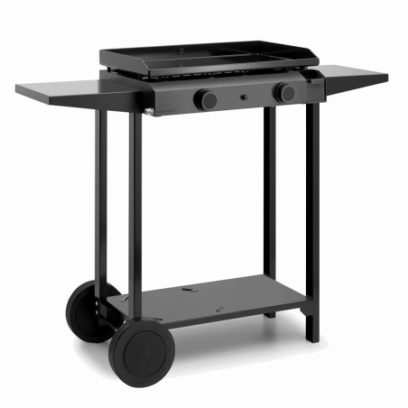 Chariot pour plancha Base 60 cm en acier noir - Forge Adour
