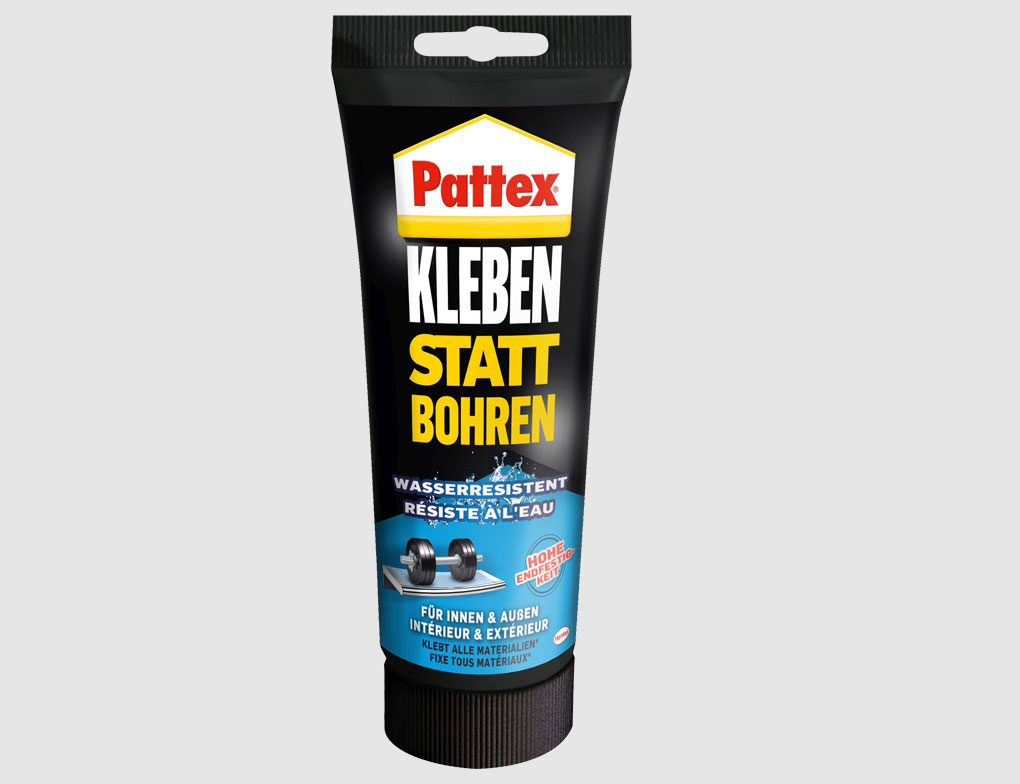 Pattex Kleben statt Bohren wasserresistent