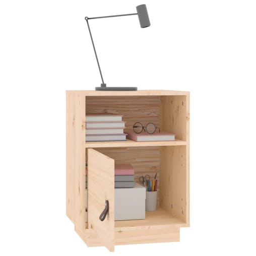 NNEVL Bedside Cabinets 2 pcs 40x34x55 cm Solid Wood Pine