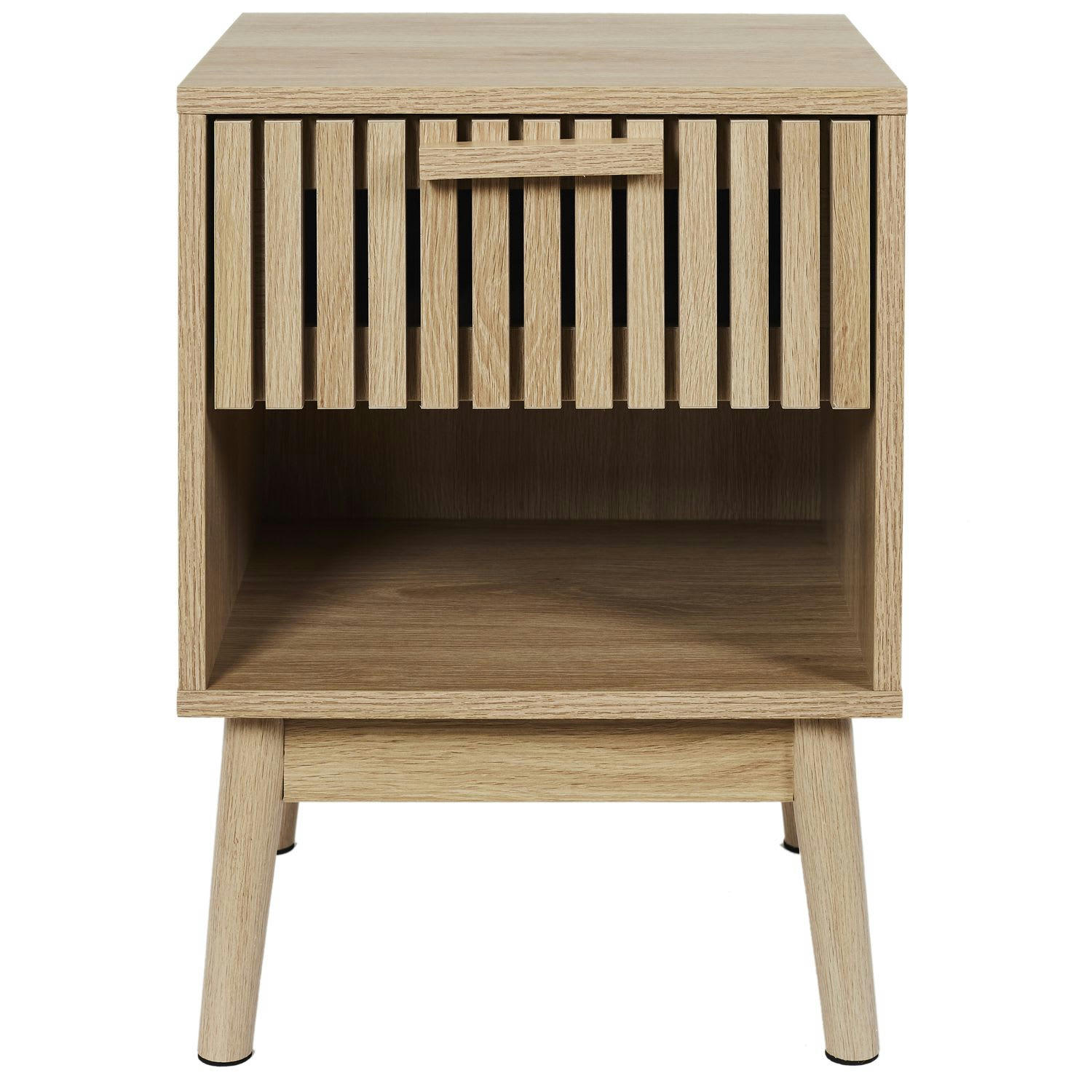 SAULK - Table de chevet 1 tiroir marron
