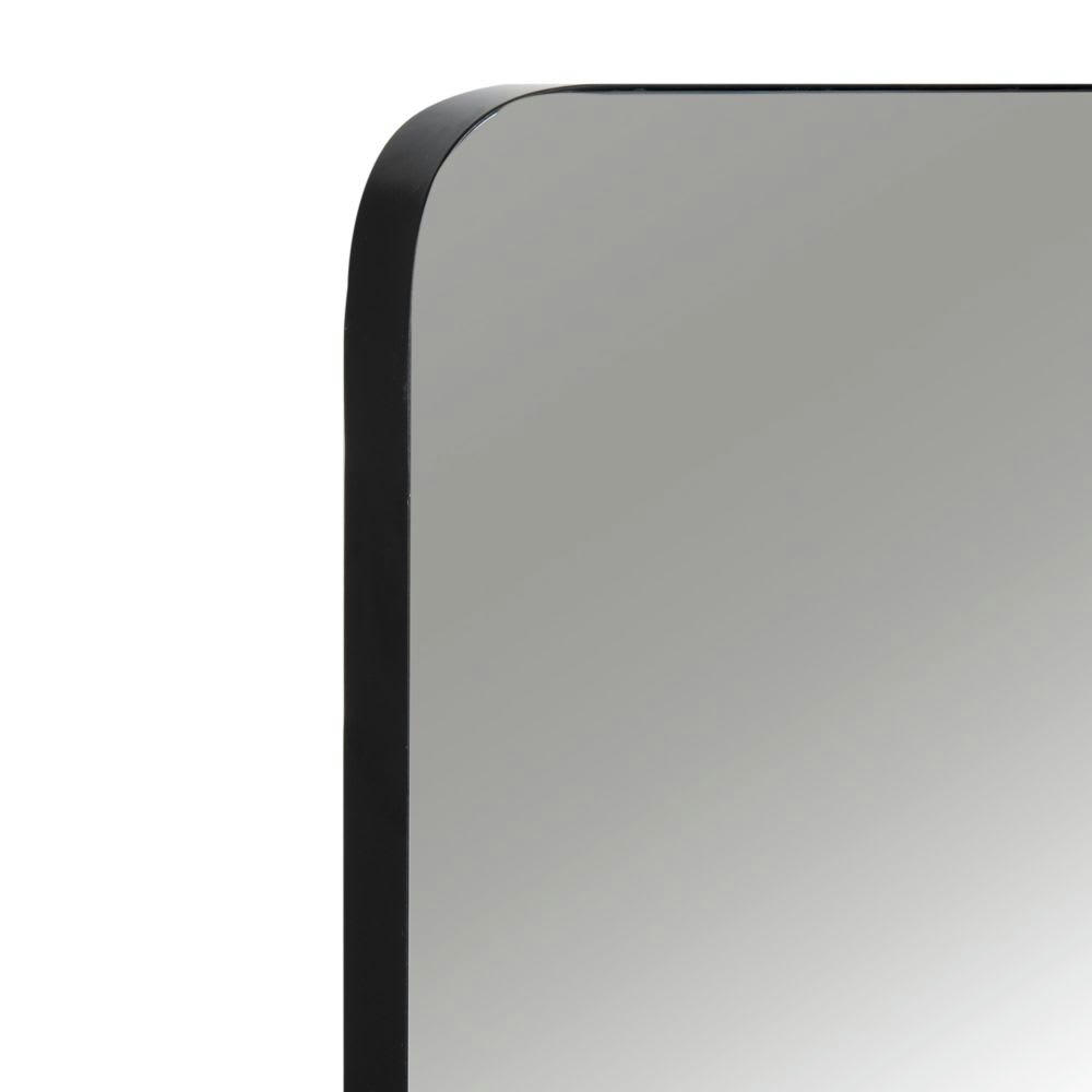 BARRY - Miroir rectangulaire en métal noir 60x101