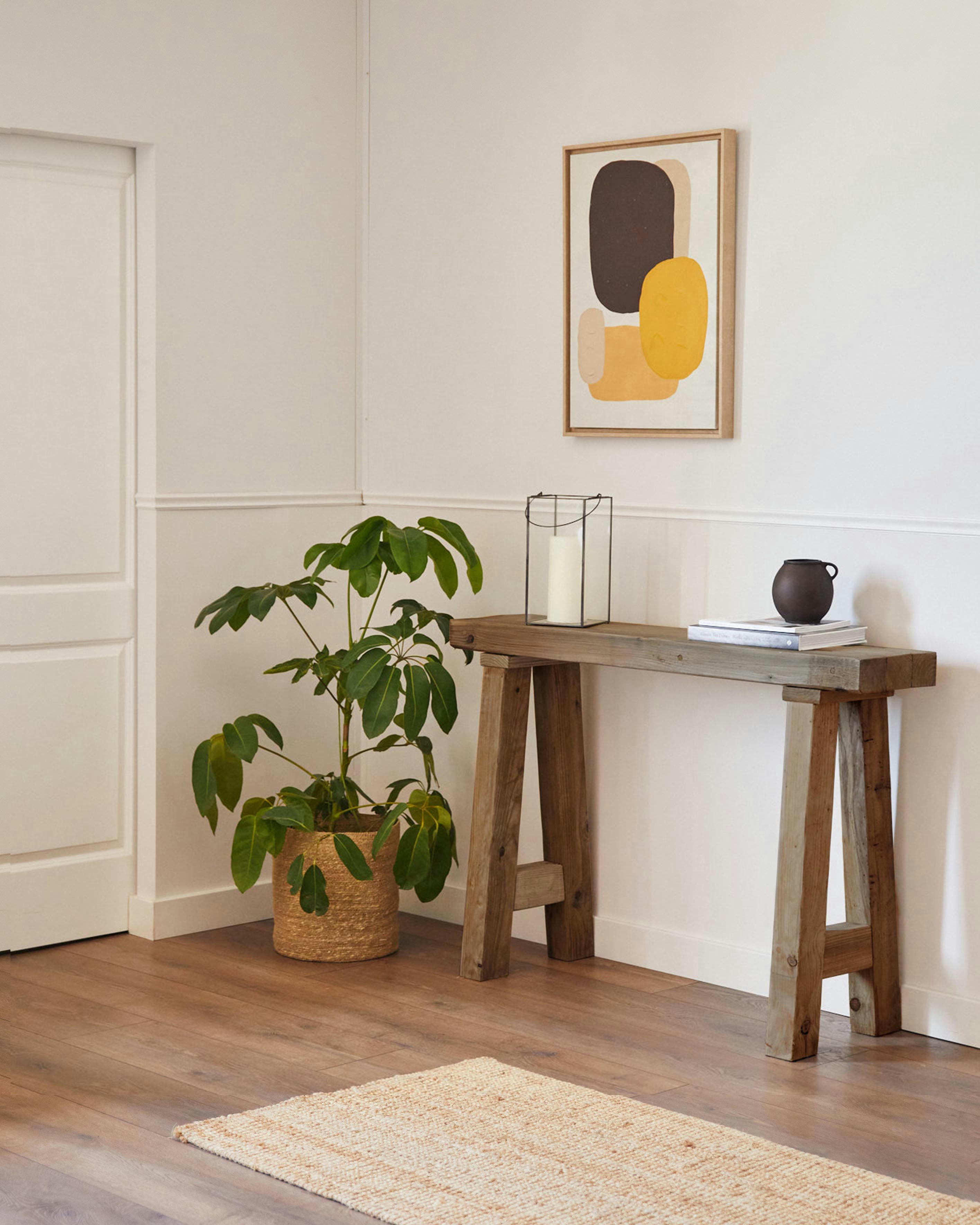 YEVA - Console en bois d'épicéa massif récupéré