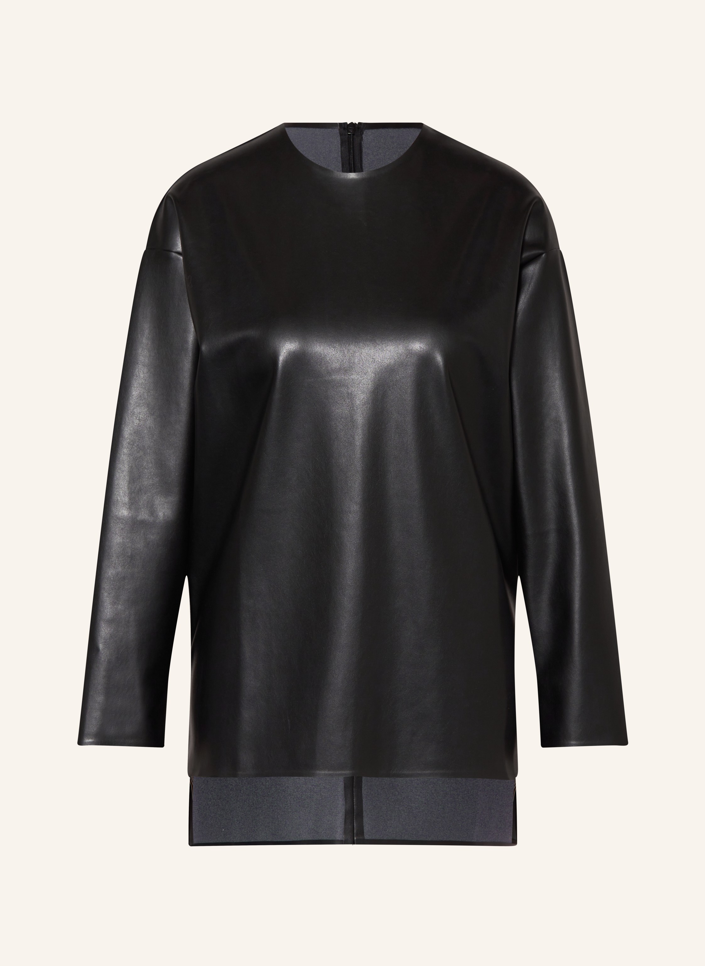 Wolford Shirt in Lederoptik mit 3/4-Arm