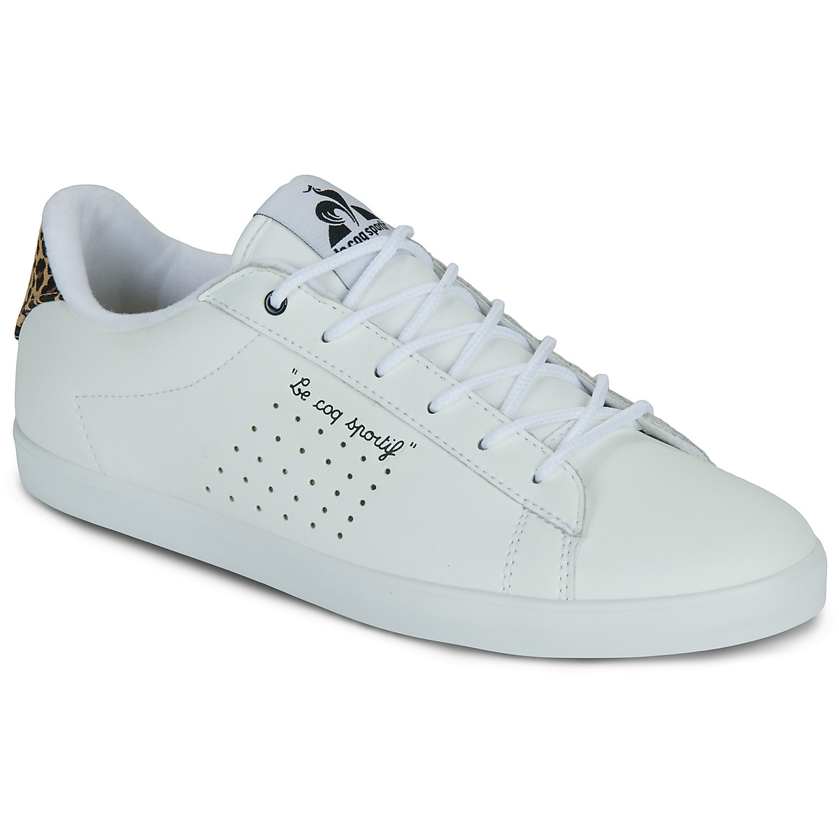 Le Coq Sportif - LUCIE ANIMAL - White / Leopard