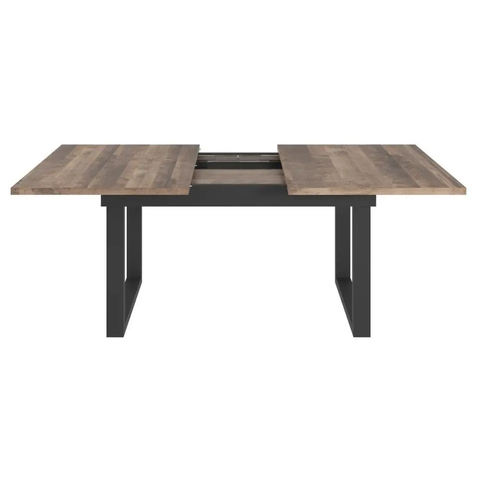 Hioshop UniversalS eetkamertafel inclusief 1 uitbreidingsplaat eiken decor