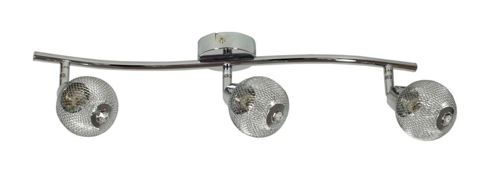 Lampa sufitowa chromowana NOVEL 3xG9x40W wym: 18x64x8 cm Candellux