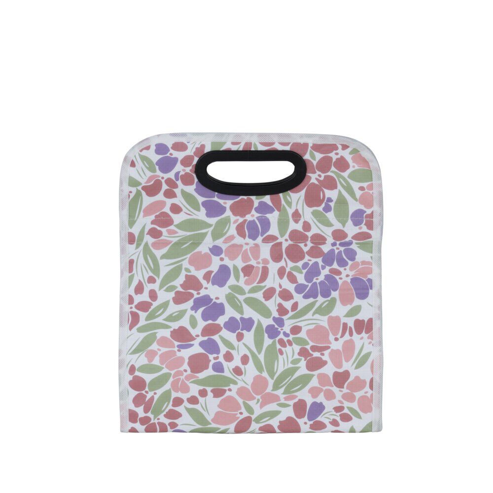 Set lunch bag fleuri avec boÎte 1L et pain de glace 26x15xH30cm