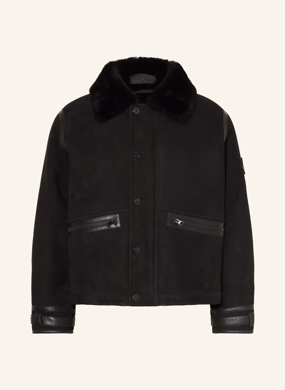 STONE ISLAND Lederjacke GHOST