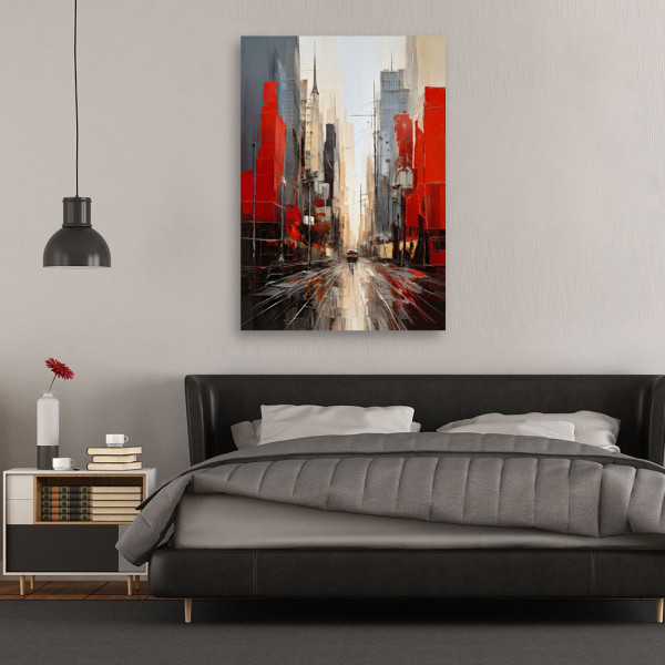 Feeby Obraz na płótnie, Miasto Nowoczesna Abstrakcja 40x60