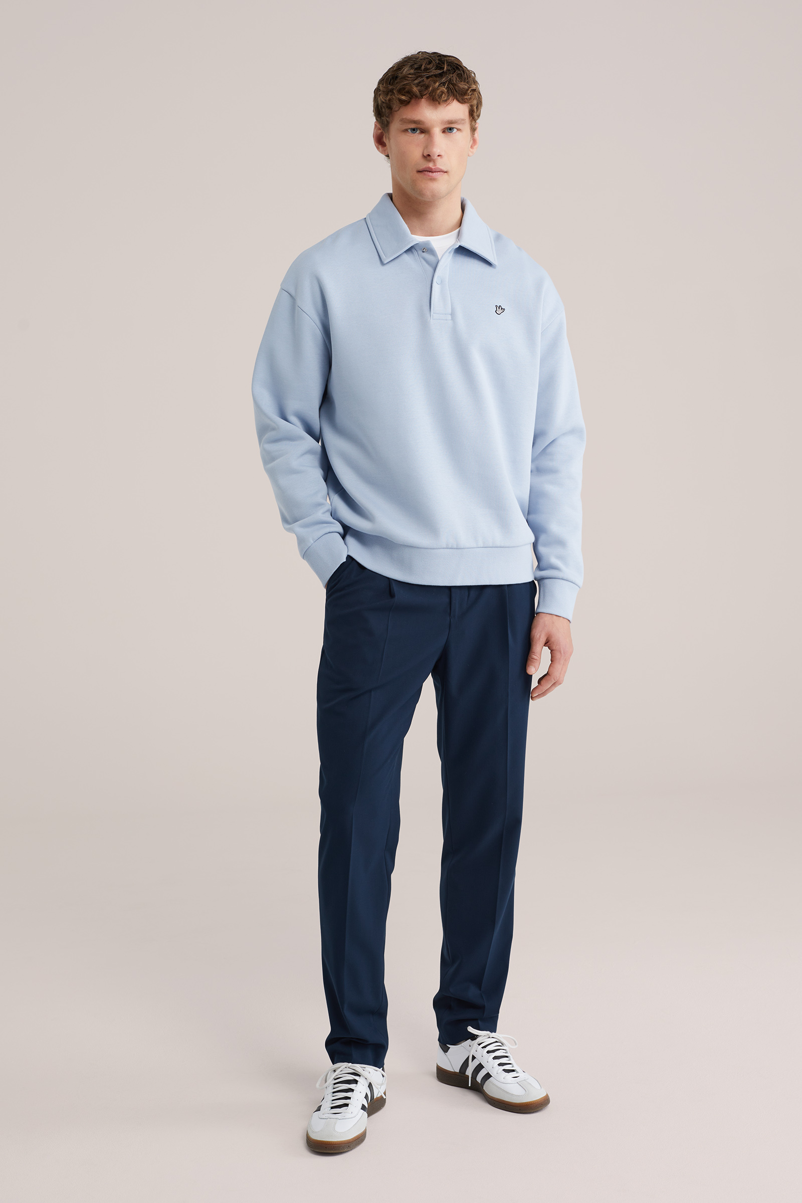 Heren regular fit polo met embroidery