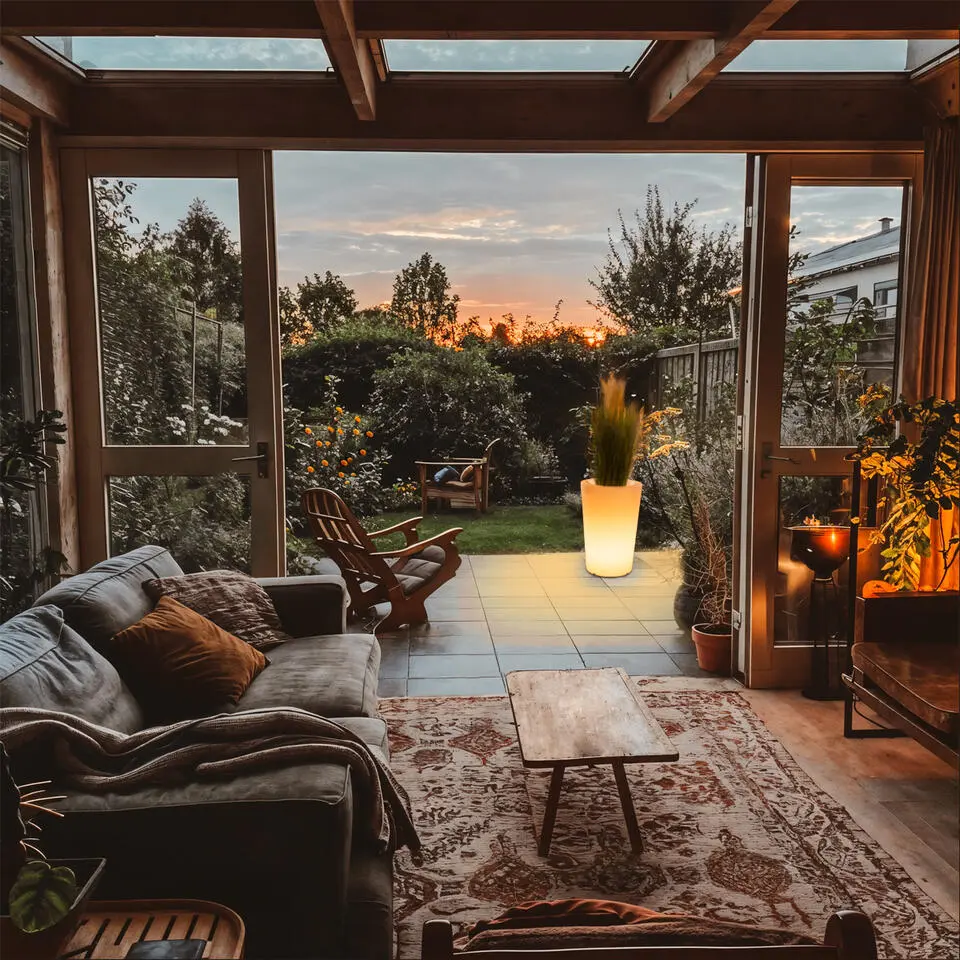 Qazqa vloerlamp verano wit e27