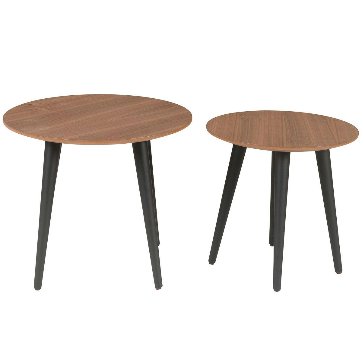 CALYPSO - Bouts de canapé gigognes (set de 2)