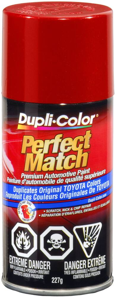 Dupli-Color Perfect Match Premium Acrylic Lacquer Automotive Aerosol Spray Paint, Barcelona Red Metallic (3R3), 227-g