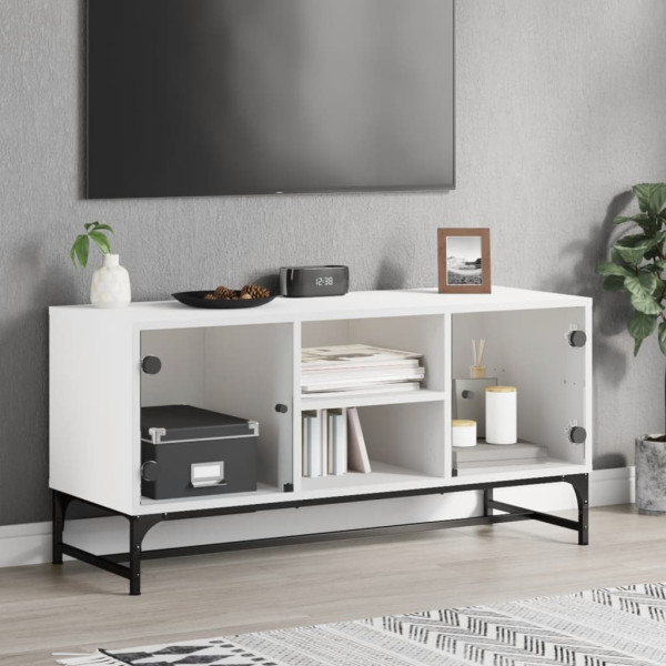 Szafka Pod Telewizor Biały Stolik Półka Szafka RTV102x37x50 cm