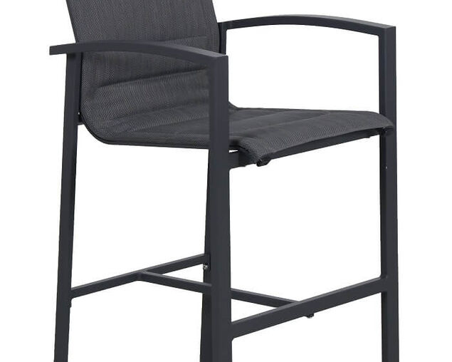 Boston Bar Chair - Gunmetal Grey