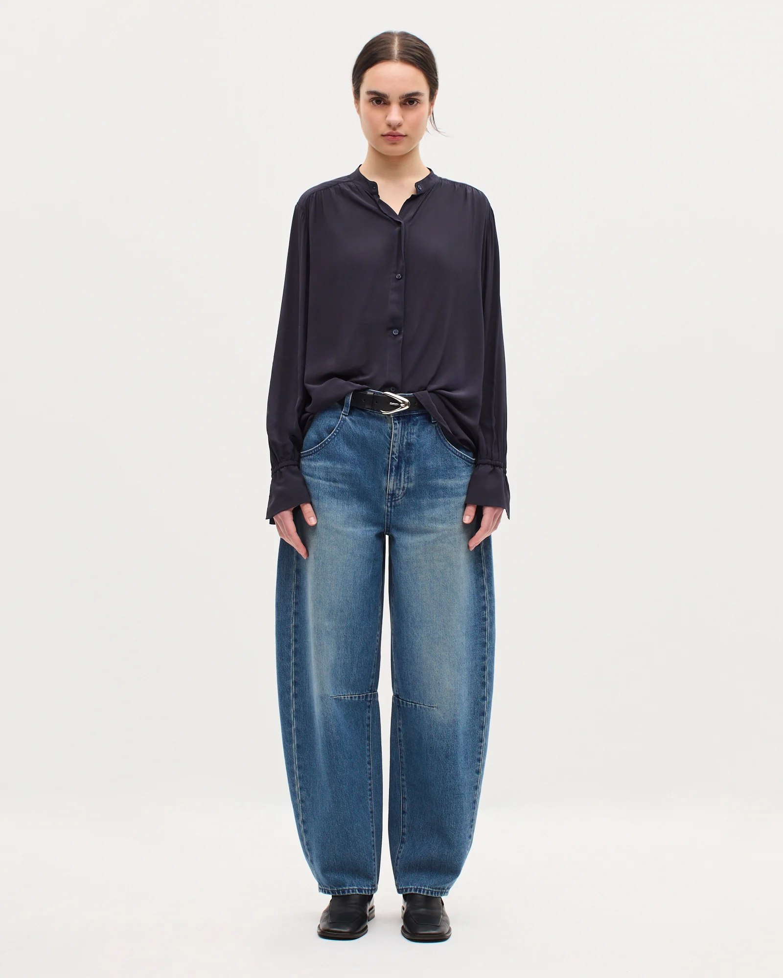 Chemise fluide à manches longues