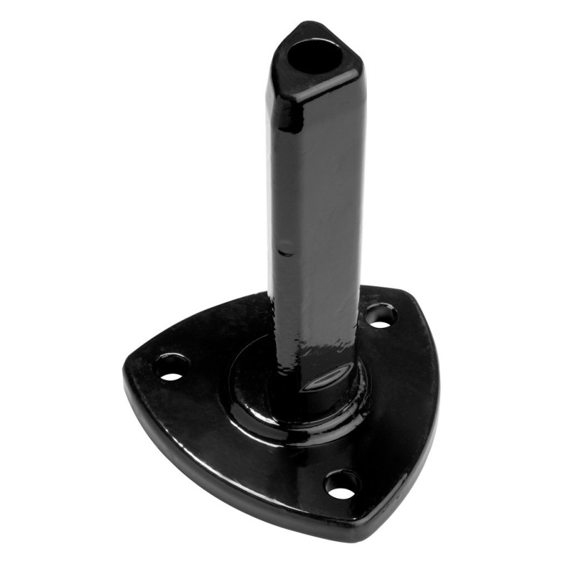 Pied conique en aluminium noir Ø 48 mm x 18 cm GIARDINO