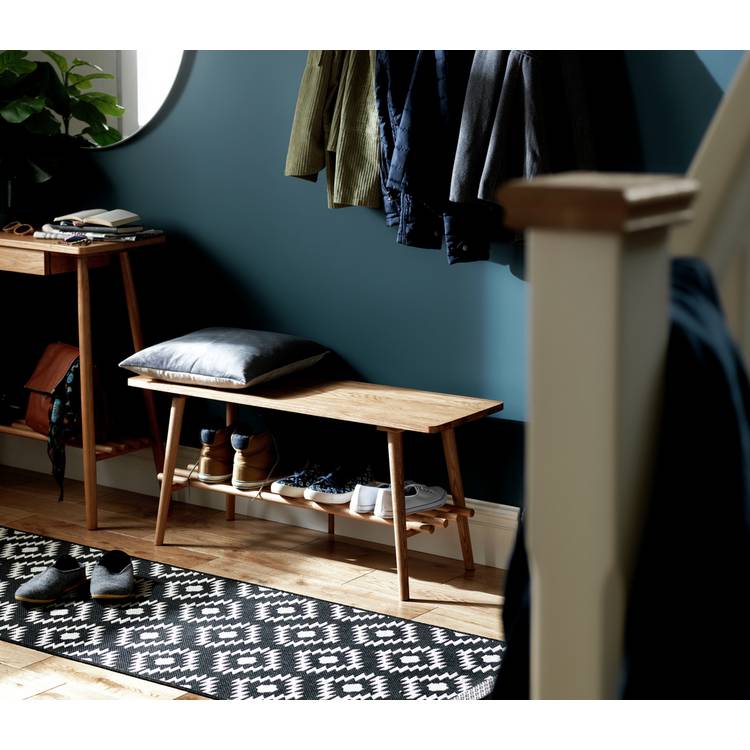 Habitat Swen 1 Shelf Shoe Bench - Oak