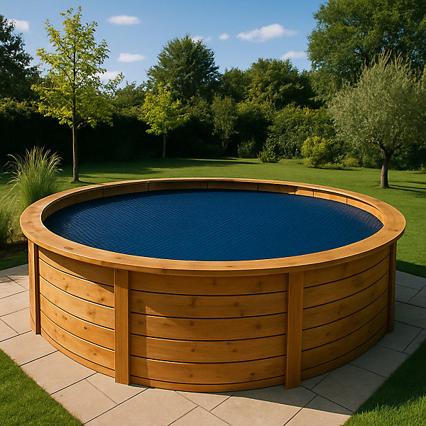 Bâche à Bulles Piscine Eco-Recyclée Ronde 325 cm - ECOFILM Bleu Nuit 180 microns - Fabrication Française - Direct Usine