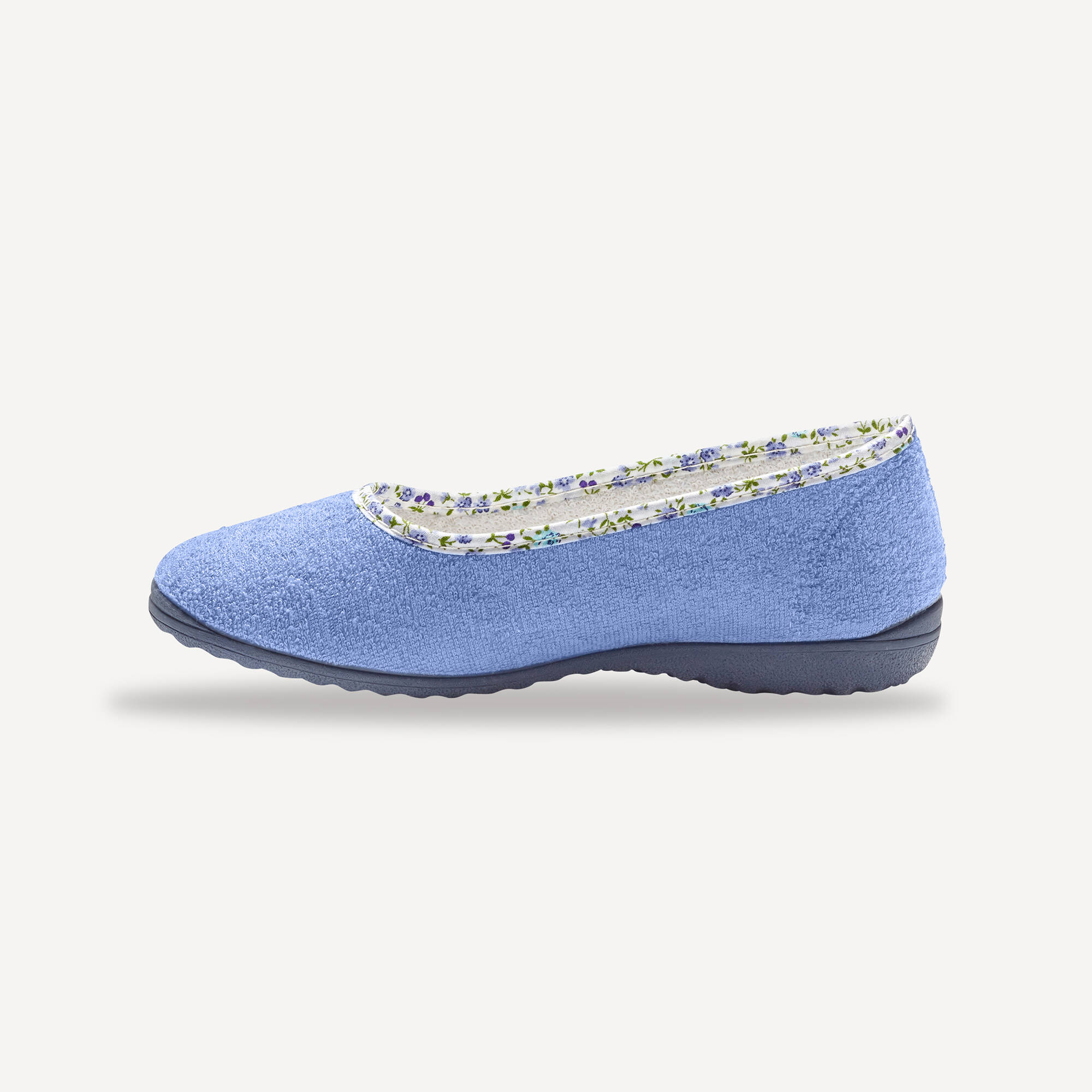 Ballerine d'intérieur éponge unie