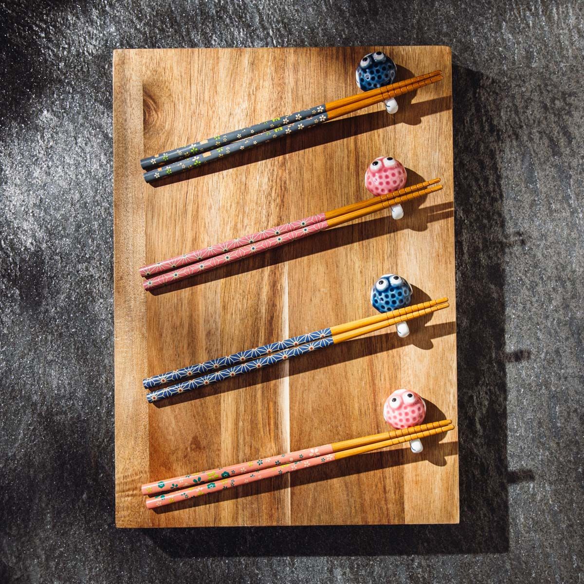 Zestaw KIOTO pałeczek do sushi z podstawkami 8 el