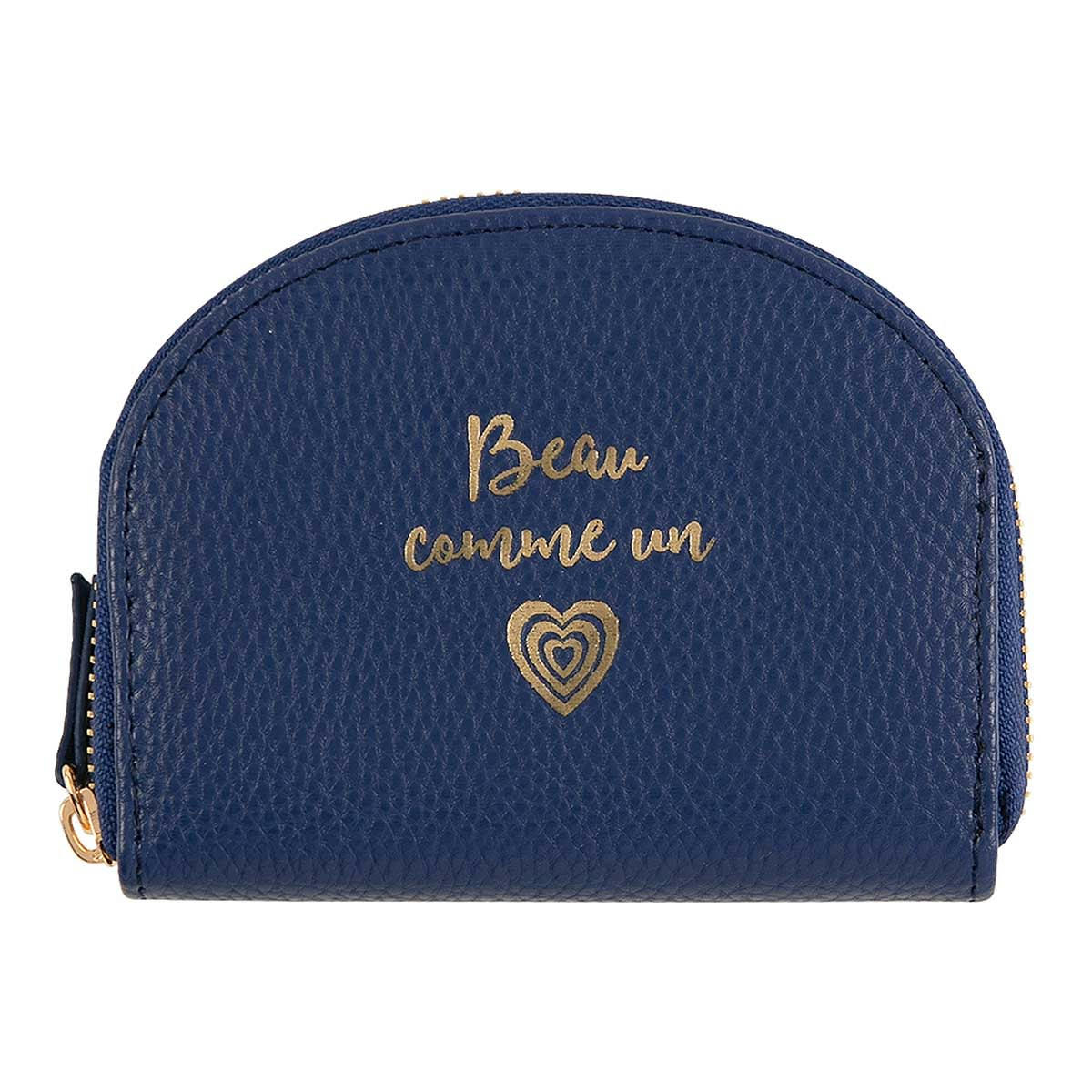 - Porte-monnaie - Beau Comme Un Coeur - Bleu Marine