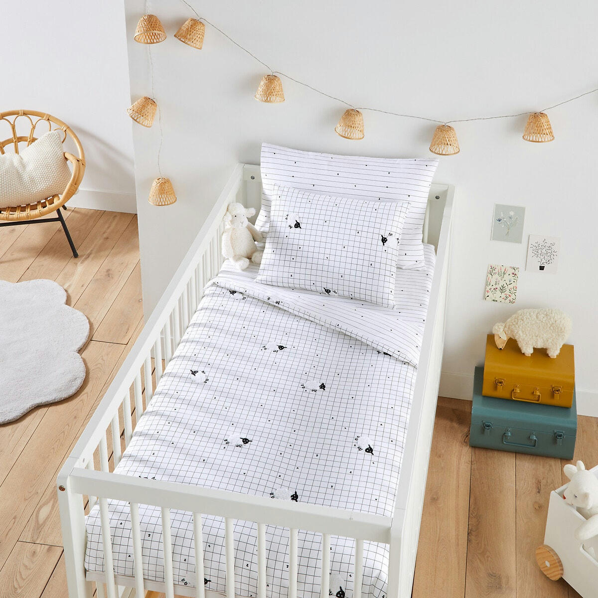 Taie d'oreiller bébé en coton, Ronnie