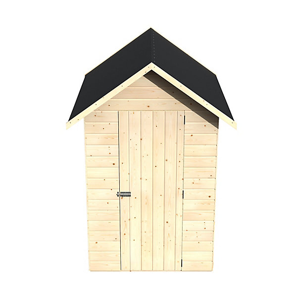 Abri de jardin Blooma Selwyn en bois coloris naturel ép.12 mm surface extérieure 2,75 m²