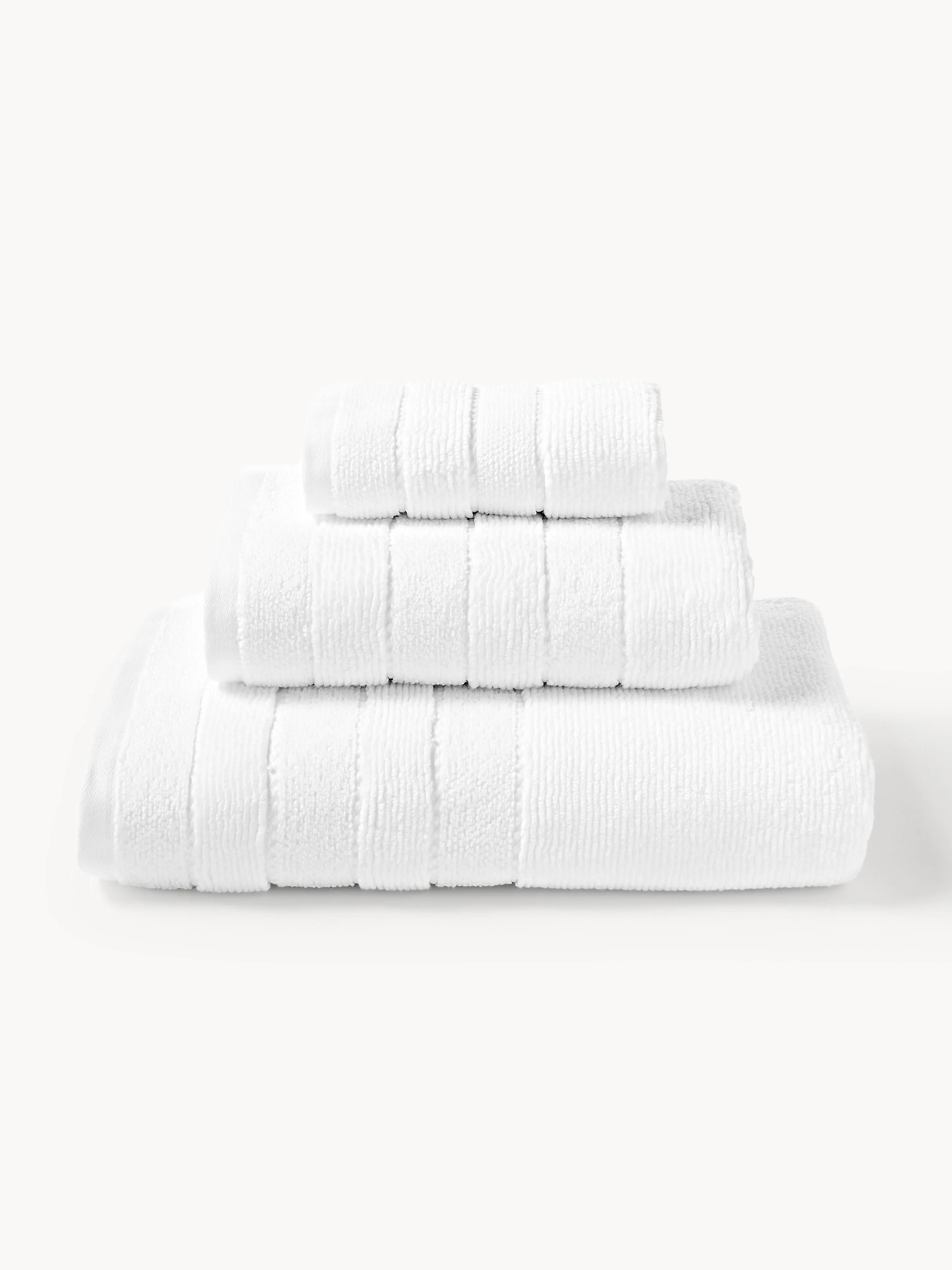 Handtuch-Set Luxe mit Streifenbordüre, in verschiedenen Setgrößen