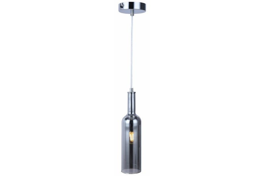 Lampa wisząca chromowana Bottle 1xE27x40W wym: 120x8,5x8 cm Reality