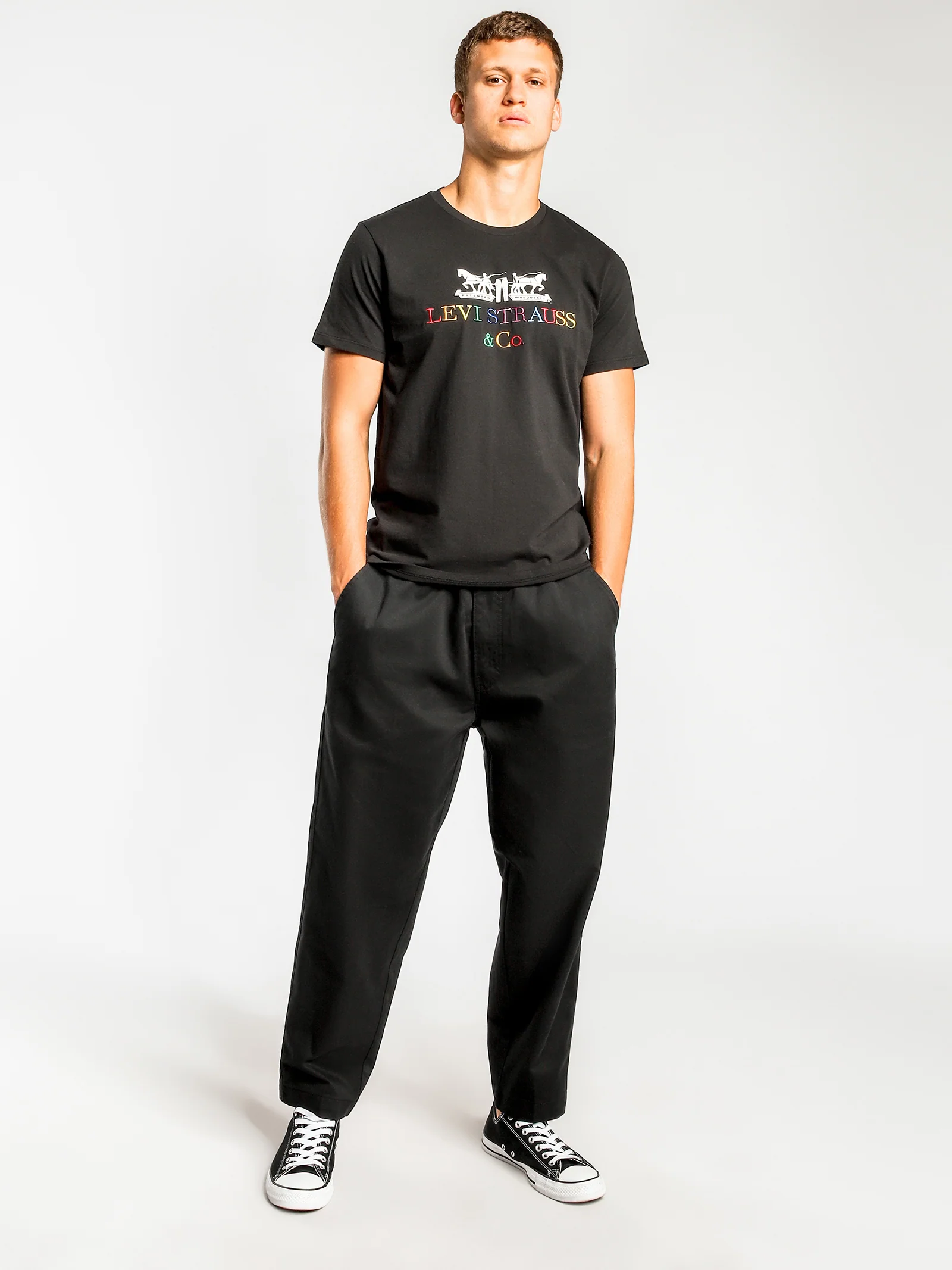 Pull-On Tapered Pants