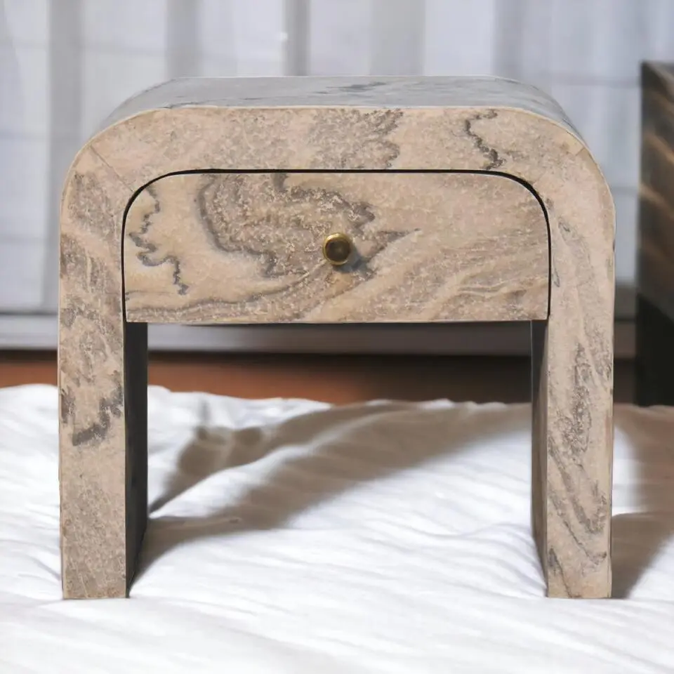 Artisan Furniture Solid hout Nouveau Nachtkastje