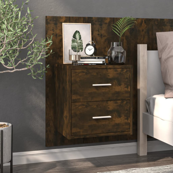 Szafka Nocna Stolik Komoda Brązowa Wisząca Do Sypialni 48,5x32,5x80 cm