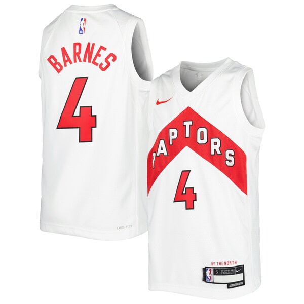 Scottie Barnes Toronto Raptors Nike Youth Swingman Jersey - Association Edition - White/Red