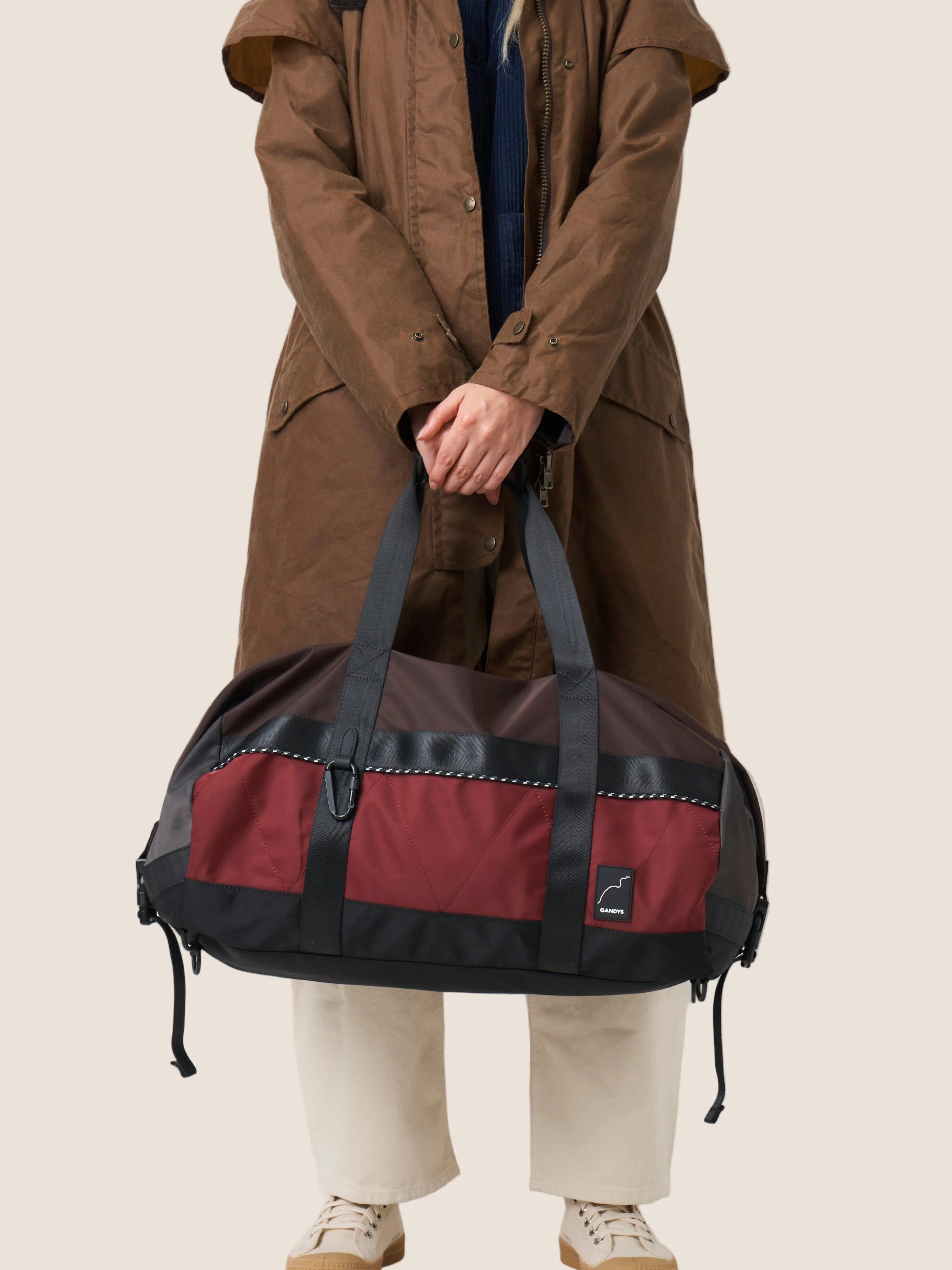 Urban Trek Recycled Modular Weekend Duffle Bag in Brown