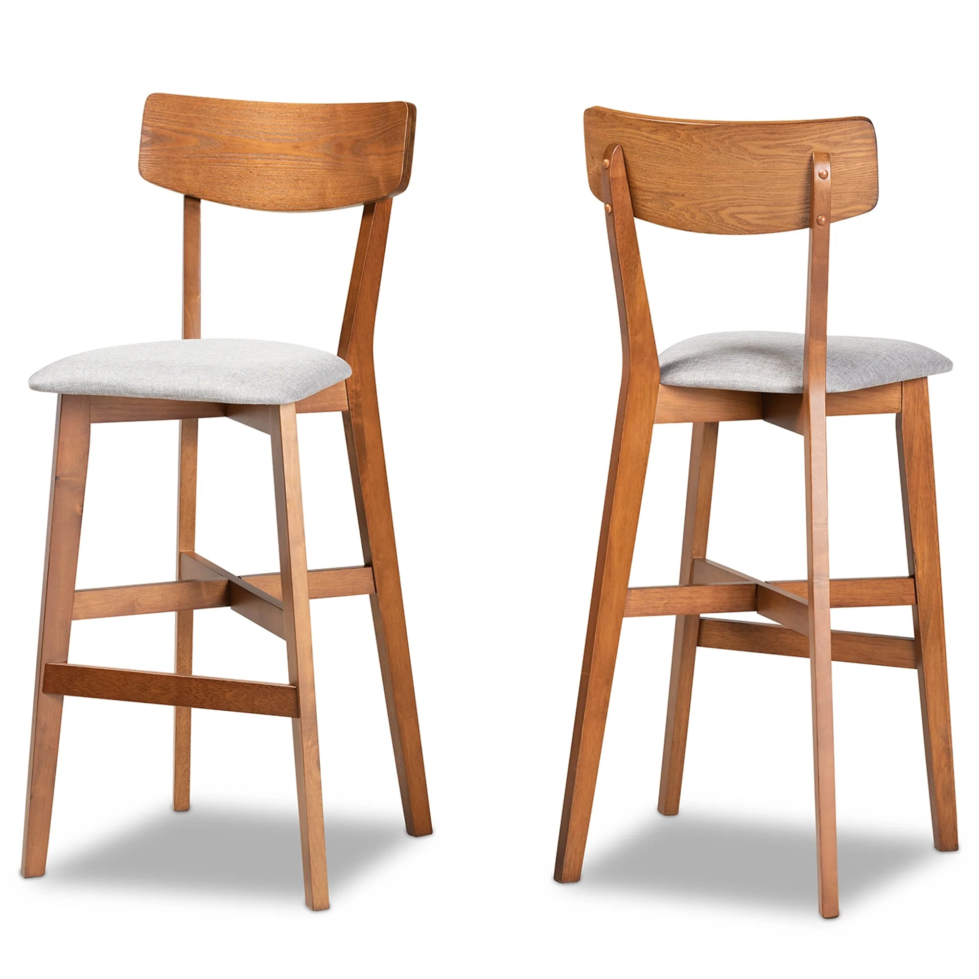 Cameron Modern and Contemporary Transitional 2-PC Bar Stool Set
