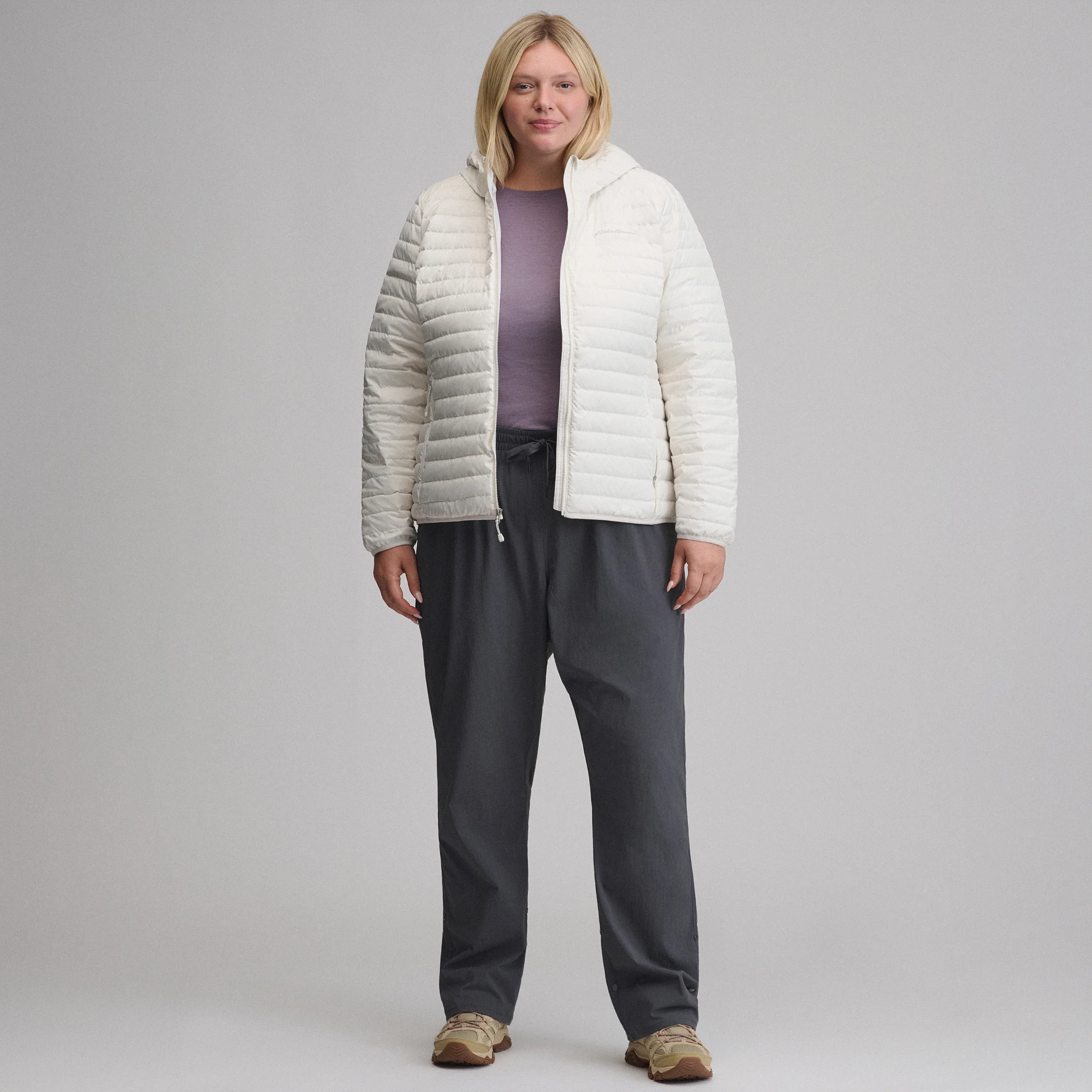 Women's Microlight Hooded Down Jacket