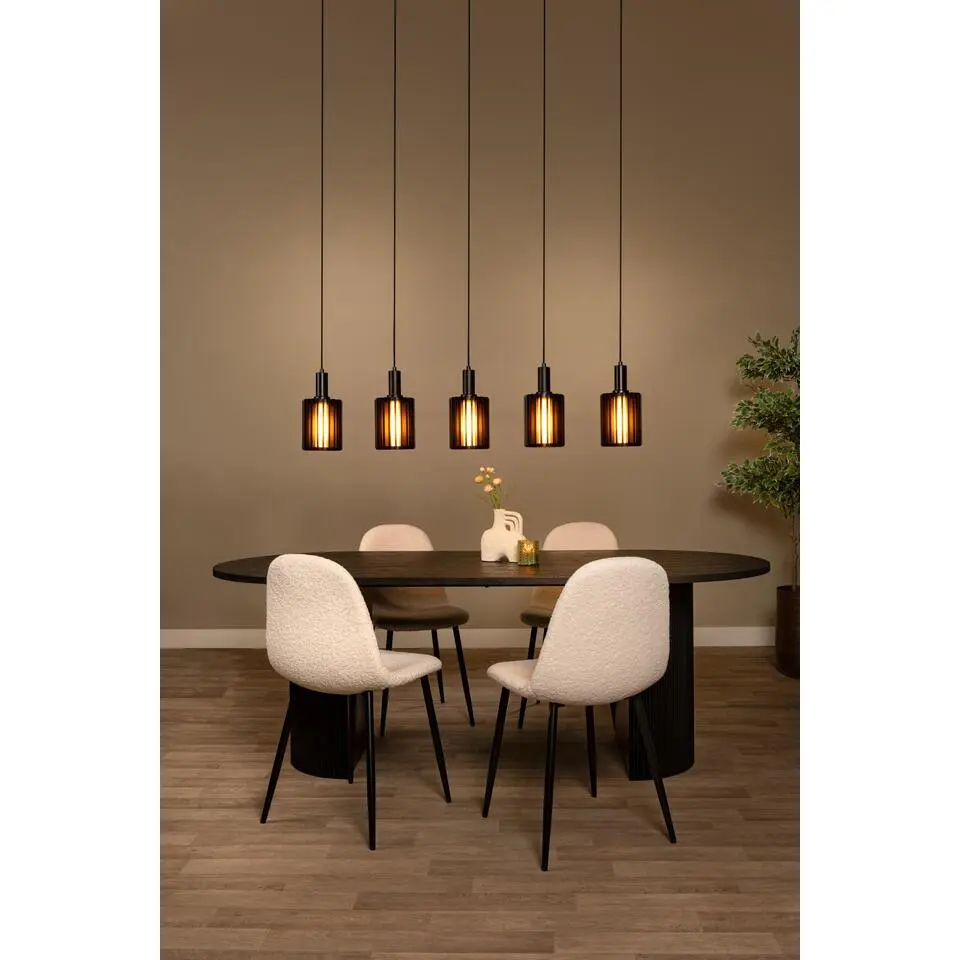 Lucide LAMBRES Hanglamp - Zwart
