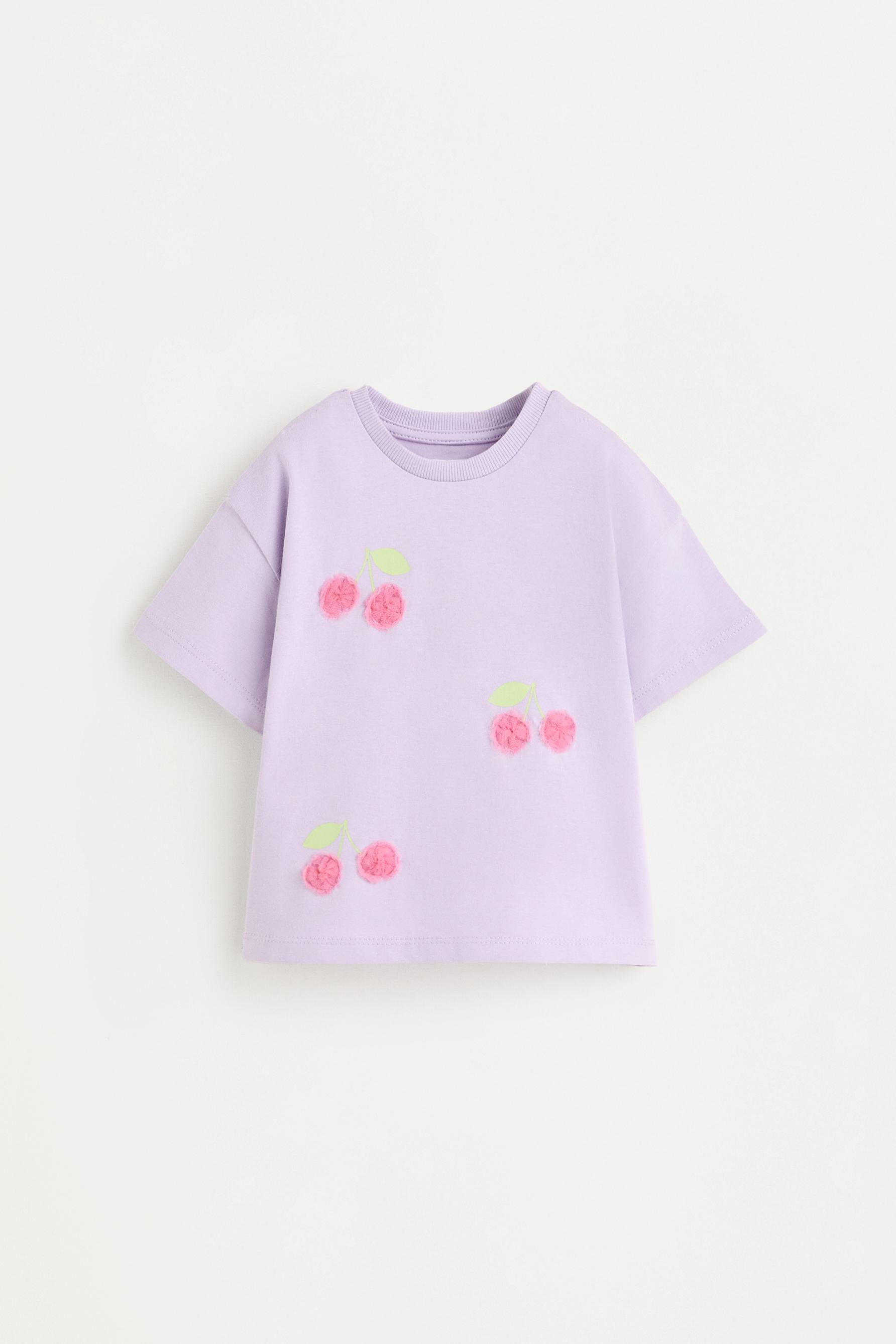 Camiseta apliques crochet