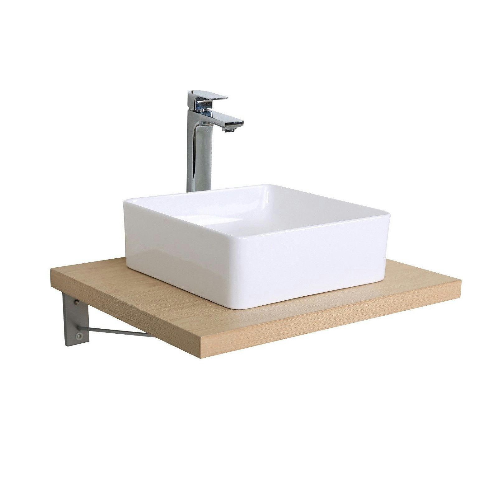 WILL - Plan de toilette suspendu seul -  - 60 cm - Ep. 3,8 cm